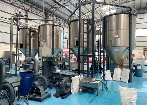 Mesin Blender Mixer Resin Plastik Volume Besar Tipe Vertikal Untuk Mencampur Bahan Plastik