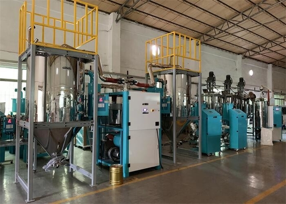 LCD Display Plastik Dehumidifying Dryer 1000*1000*1700mm Pasokan Daya 220V 50Hz