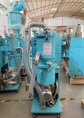 Motor 0,75 -15 Kw vakum otomatis loader dengan pipa Φ 38-63 mm untuk bahan hijau abu-abu