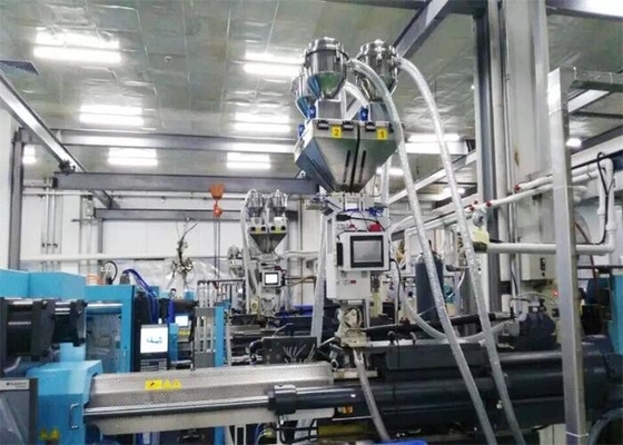 Injection Blow Extrusion Gravimetric Batch Blender Pengumpan Plastik Otomatis