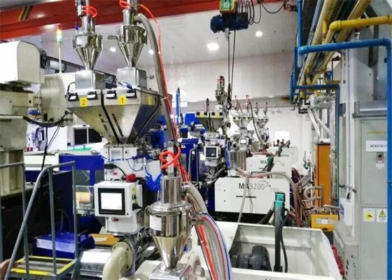 Mesin Pencampur Plastik Gravimetri Mesin Pencampur OGB-100 Untuk Ekstrusi Injeksi