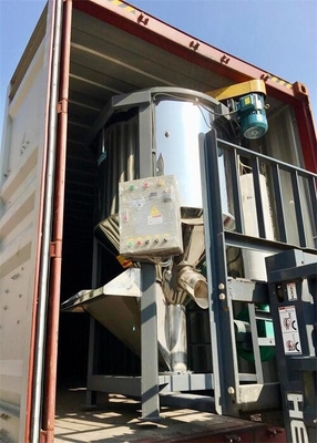 Mesin Pengaduk Butiran Plastik Vertikal Abu-abu Stainless Steel OVM-2000