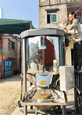 Mesin Pengaduk Butiran Plastik Vertikal Abu-abu Stainless Steel OVM-2000