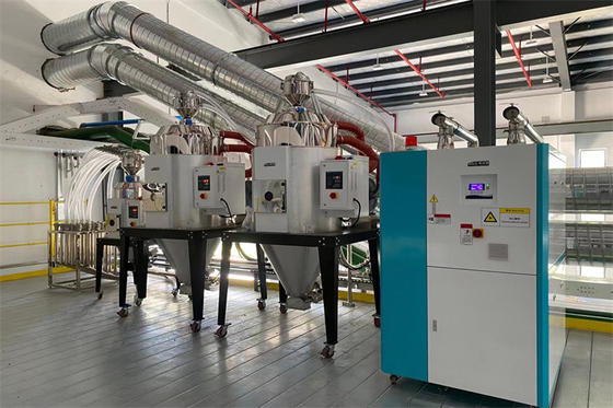 OMCS-20 Central Drying Systems Feeding Mixing Disesuaikan Untuk Penanganan Plastik