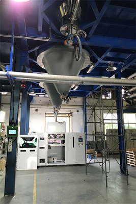 Plastik TPU PVC ABS Beratnya Mesin Pengemas Pelet Warna Putih Untuk Tas 25kg