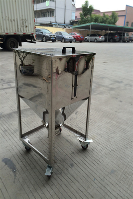 Tangki Penyimpanan Stainless Steel Galvanis SUS Silo Bin Untuk Pelet Plastik OST-160