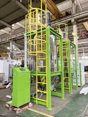 Pengering Crystallizer Plastik PET 200 - 1000kg Dengan Interlock Pengaman Dan Pembersihan Otomatis