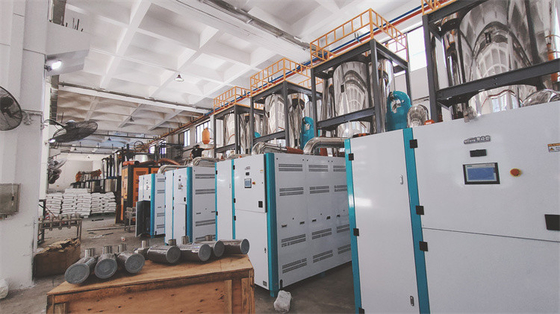 CE Standar Dehumidifying Hopper Dryer AC220-380V 4-40Kw Daya Panas