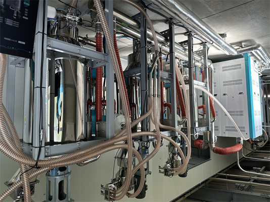 Menghemat energi 40-16000L Dehumidifier Udara Panas Hopper Dryer