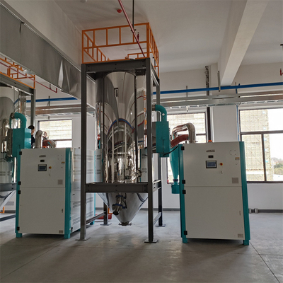 Menghemat energi 40-16000L Dehumidifier Udara Panas Hopper Dryer
