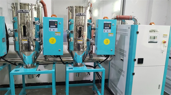 Sistem Pengeringan Hopper Disesuaikan Pengering Plastik Pengering Pengering Pengering Perlindungan Overheat